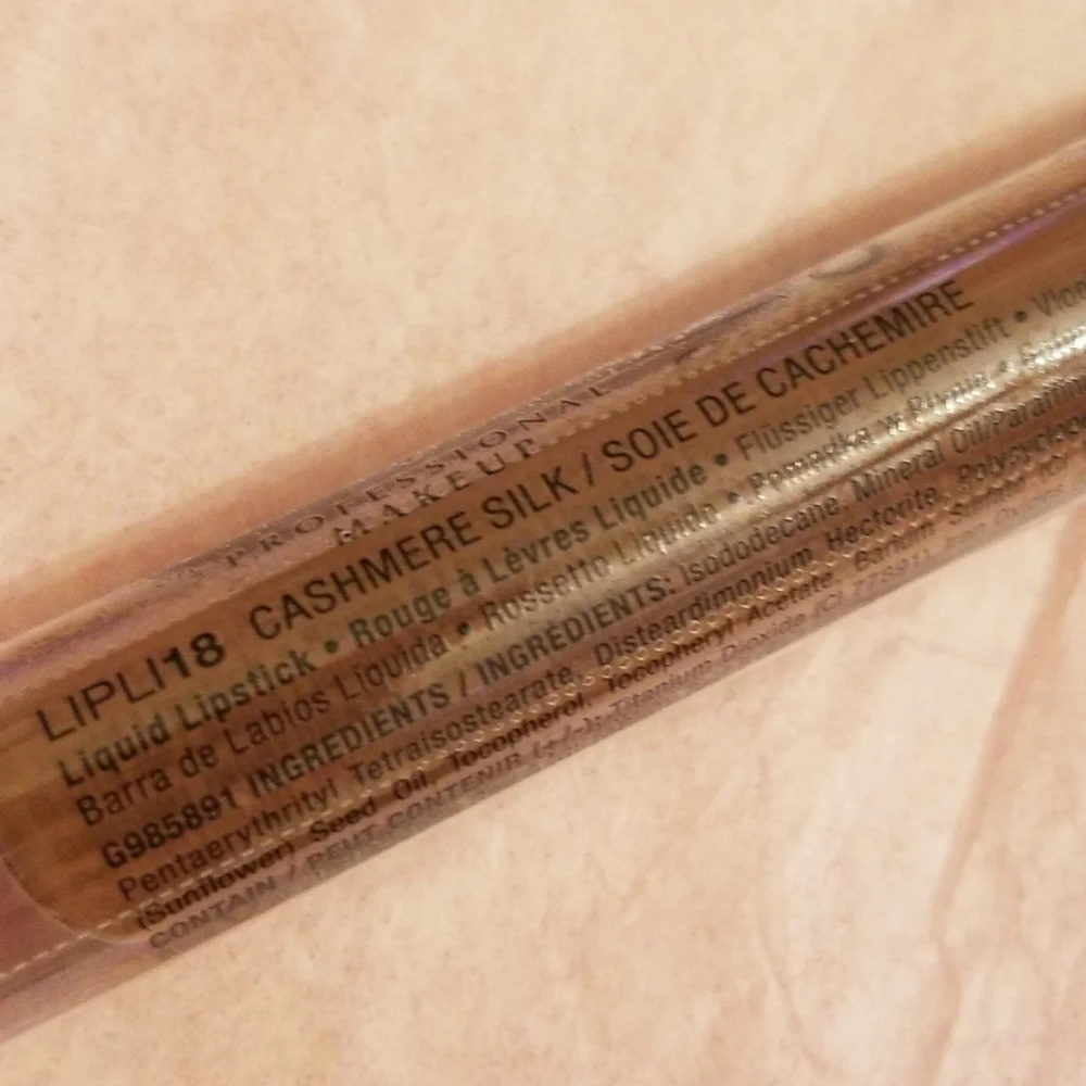 4/25 bundle item. Nyx Lingerie liquid lip in Cashmere Silk